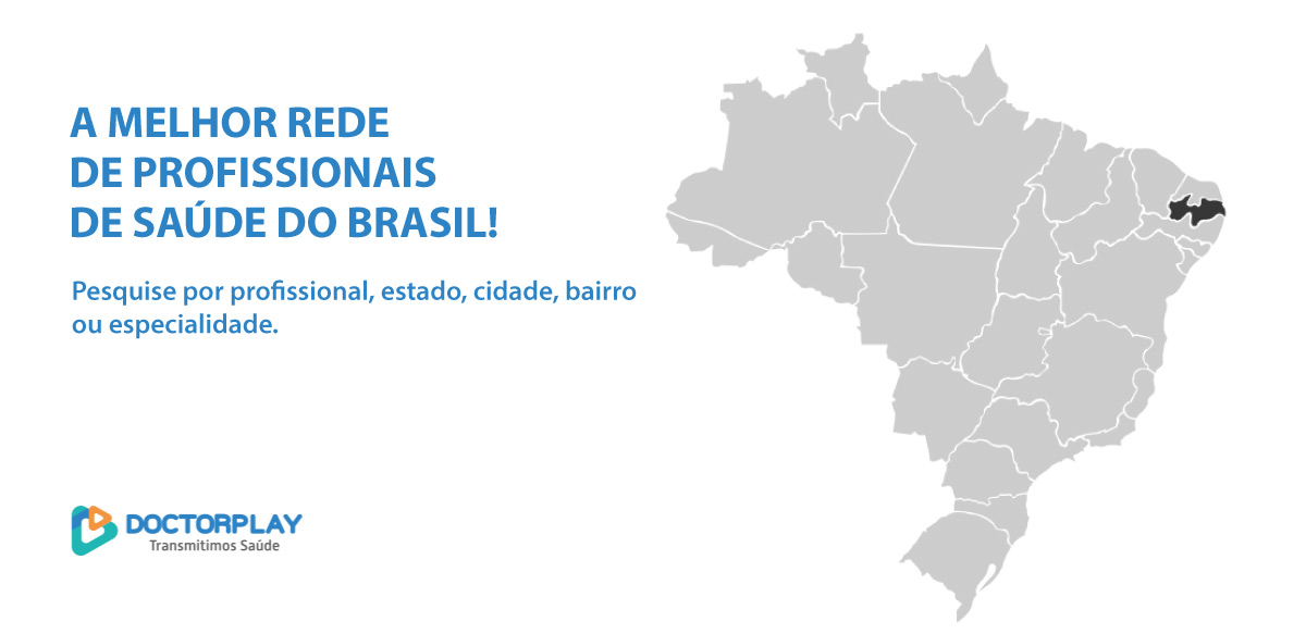 Mapa de profissionais da saúde no Brasil